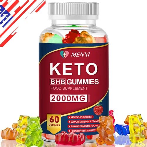 Keto BHB Gummies For Fat Burn ACV Weight Loss Detox Keto Diet Pills 60 NEW