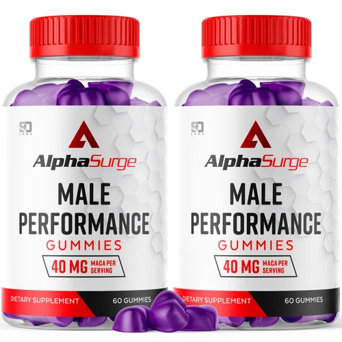 (2 Pack) Alpha Surge for Men, AlphaSurge Male Performance Support 120 Gummies