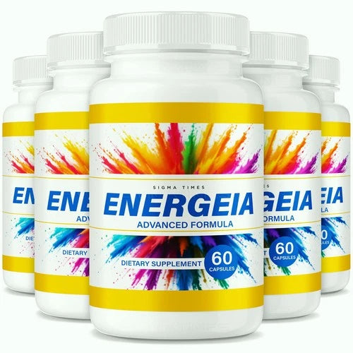 (5 Pack) Energeia Capsules, Energy and Fat-Burning Support for Weight Loss