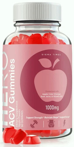 Hero ACV Weight Loss Gummies to Curb Cravings & Boost Energy 60ct