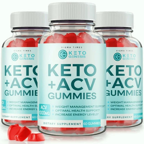 (3 Pack) Keto Genesis Weight Loss Gummies for Energy and Burning Fat