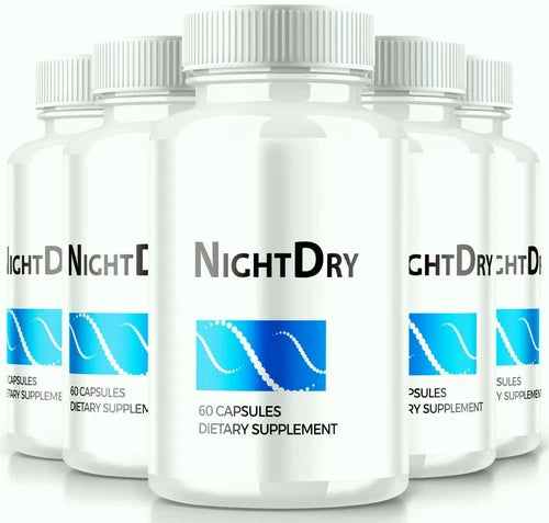 (5 Pack) NightDry Capsules to Support Restful Sleep & to Reduce Bladder Urges