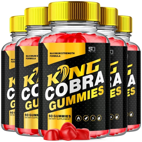 King Cobra Gummies - Support Men's Vitality and Daily Energy (5 Pack)