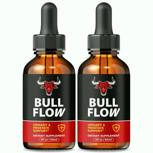 (2 Pack) Bull Flow for Prostate, Advanced BullFlow Drops for Men