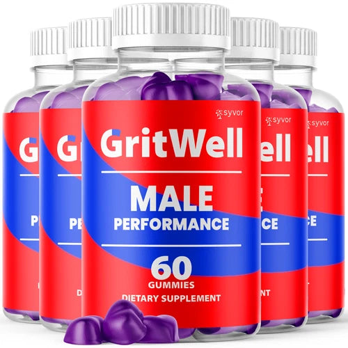 (5 Pack) GritWell Male Gummies Advanced Grit Well Vitamin Supplement 300 Gummies