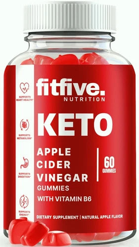 FitFive Keto ACV Gummies, FitFive Nutrition Keto + ACV for Weight loss 60ct