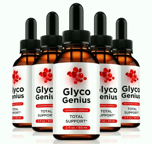 (5 Pack) Glyco Genius Drops Support Blood Health and Overall Wellness