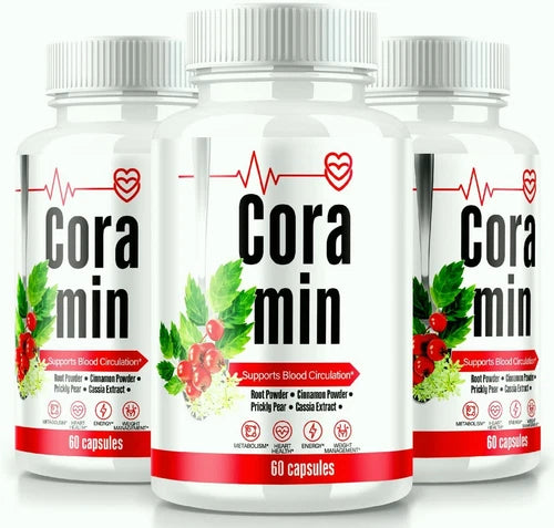 (3 Pack) Coramin Blood Support Pills for Healthy Blood Levels & Circulation