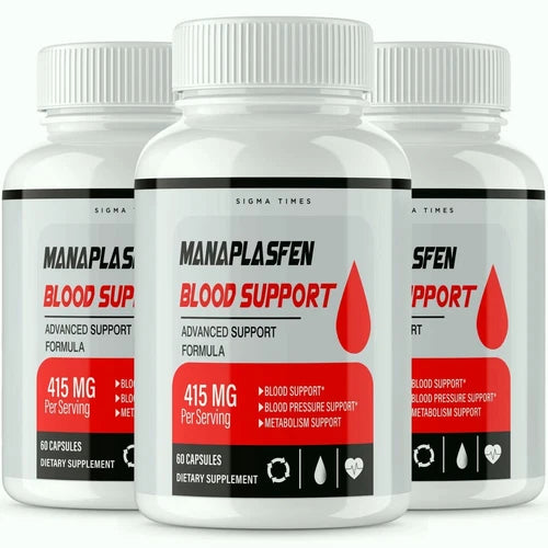 (3 Pack) Manaplasfen- Blood Capsules for Advanced Support