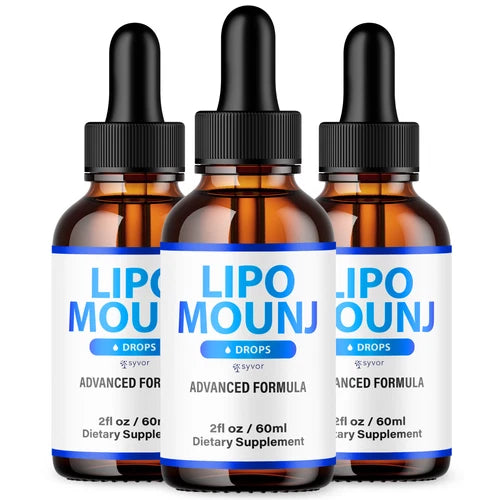 Lipo Mounj Drops Advanced Formula Health & Fitness Support Supplement (3 Pack)