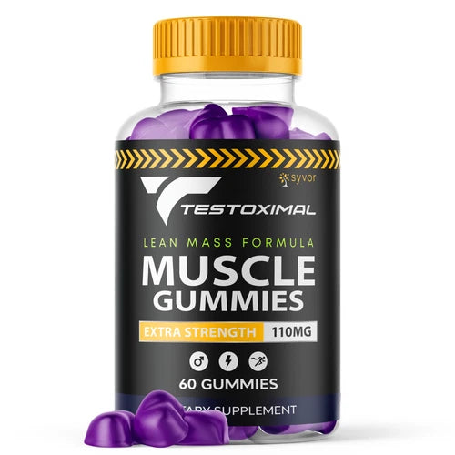 Testoximal Gummies For Men, Advanced Performance Formula Supplement 60 Gummies
