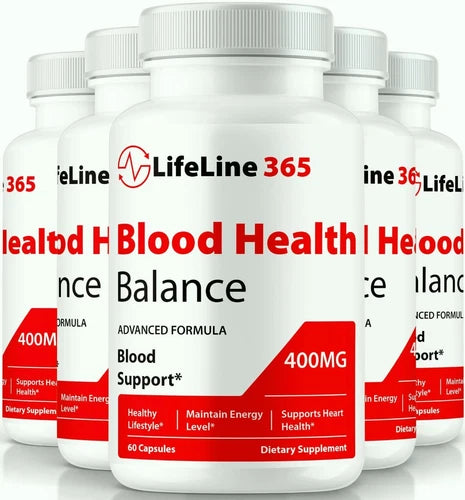(5 Pack) Lifeline 365 Blood Health Balance, Life Line 365 Blood Sugar Support