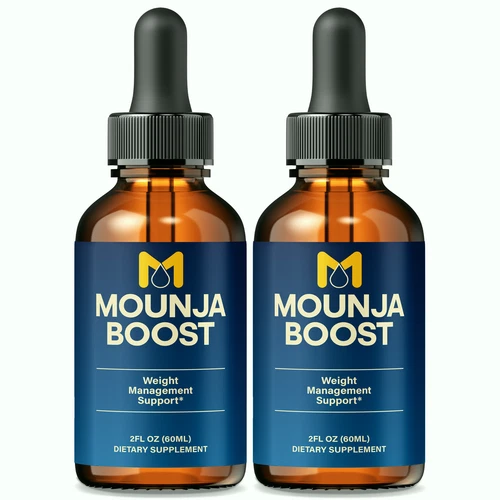(2 Pack) MounjaBoost Weight Loss Drops, Mounja Boost Pink Salt Fat-Burning