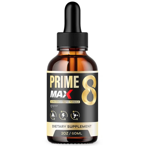 (1 Pack) Prime 8 Max Drops for Men Advanced Vitamin Max Supplement 30 Servings