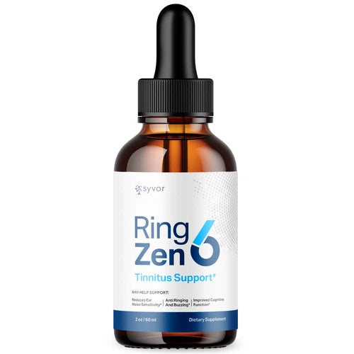 Ring Zen 6 Ear Health Drops All Natural Formula Hearing Supplement 30 Servings
