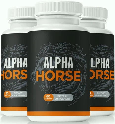(3 Pack) Alpha Horse Pills for Men, Alpha Horse Male for ed & Vitality
