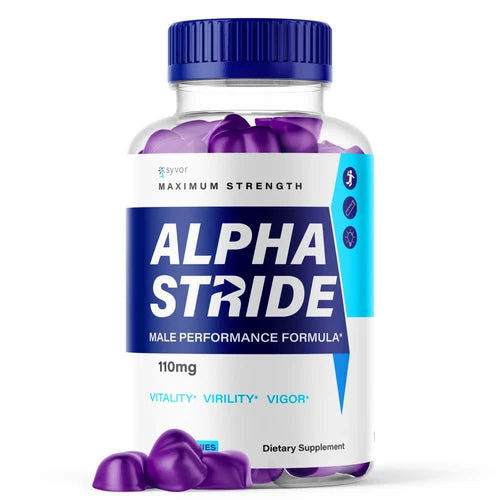 Alpha Stride Gummies For Men, Advanced Performance Supplement 60 Gummies