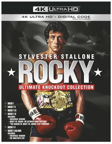Rocky 6-Film Collection 4K UHD Blu-ray  NEW