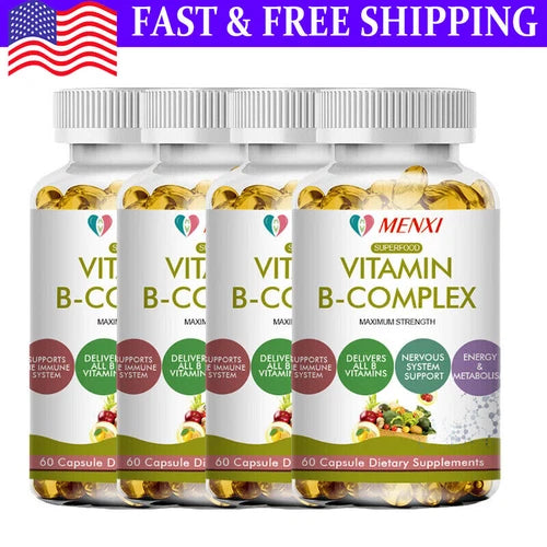 Vitamin B-Complex Supplement - Super B Vitamin, Boost Immune, Energy, Metabolism