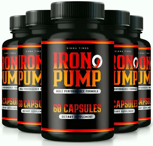 (5 Pack) Iron Pump Male Health Pills to Boost Blood Flow and Muscle Functions