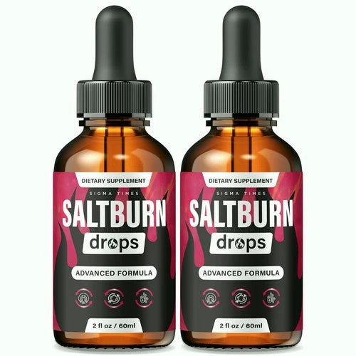 (2 Pack) Salt Burn Drops, Pink Salt Trick Inspired SaltBurn Weight Loss Drops