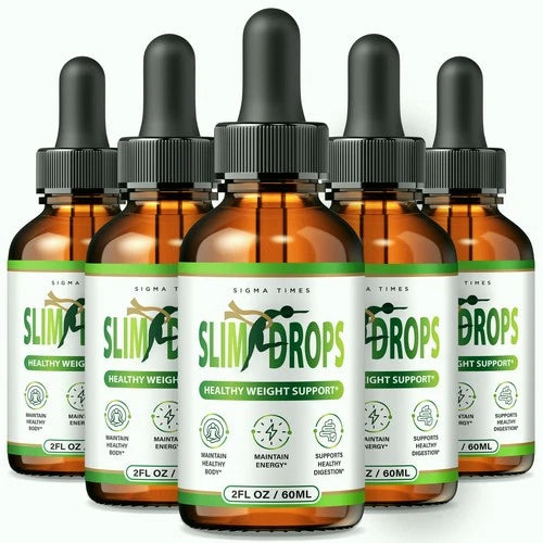 (5 Pack) Slim Drops  - SlimDrops Liquid Formula for Weight Loss