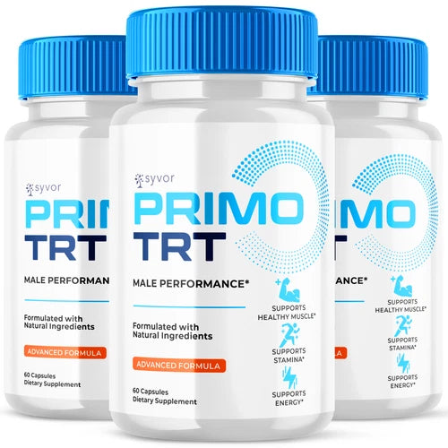 Primo TRT Pills for Men Max Strength Primo TRT Formula Supplement 180 Capsules