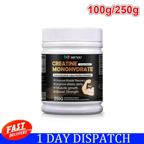 Micronized Creatine Monohydrate Powder 100/250g, 5g Servings,Unflavored Creatine