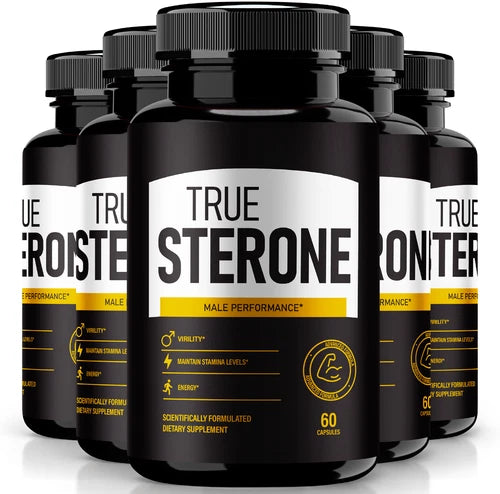 (5 Pack) True Sterone Male Health Pills to Boost T-Levels and Performance