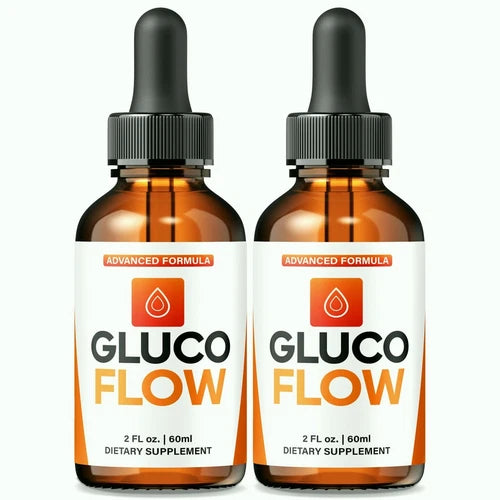 (2 Pack) Gluco Flow Drops, Healthy Flow Gluco Support, Advanced Blood Formula