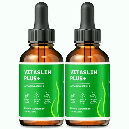 (2pk) VitaSlim Plus Weight Loss Drops, Advanced Vita Slim + Fat-Burning Formula