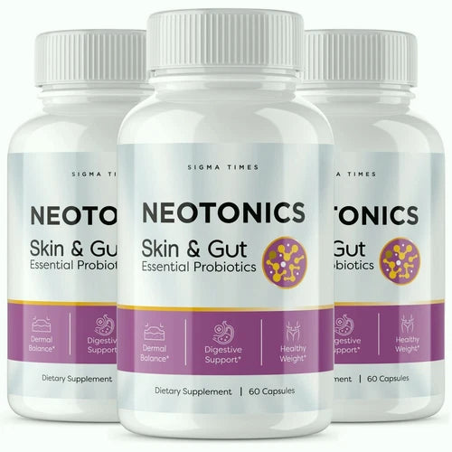 (3 Pack) Neotonics Skin & Gut, Neotonics Skin Gut Probiotics, Neptonics Reviews