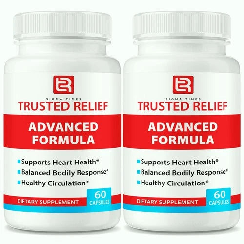 (2 Pack) TrustedRelief Blood Support Pills for Managing Sugar & Pressure Levels