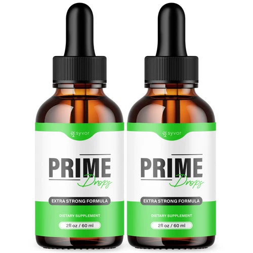 (2 Pack) Prime Drops Male Support Drops Advanced Vitamin Supplement 60 Servings