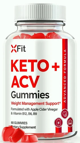 XFit Keto + ACV Gummies, X Fit Advanced Weight Loss Support for Energy 60ct