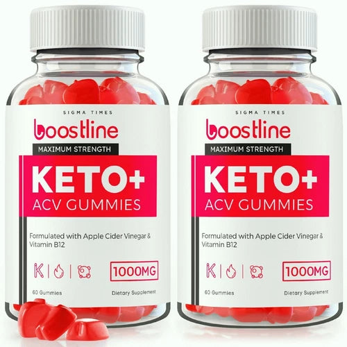 (2 Pack) Boostline Keto + ACV Gummies to Suppress Appetite & Boost Weight Loss