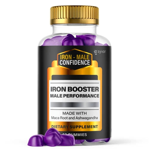 Iron Male Confidence Men's, Iron Booster Gummies Advanced Supplement 60 Gummies