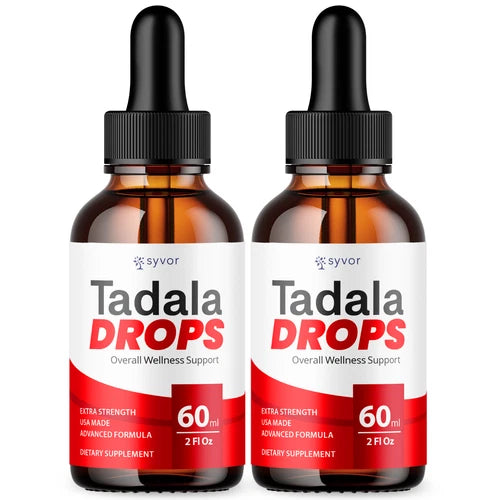 (2 Pack) Tadala Male Support Drops Advanced Vitamin Tadala Supplemen 60 Servings