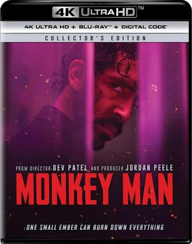 Monkey Man - Collector's Edition 4K Ultra HD + Blu-ray + Digital 4K UHD Blu
