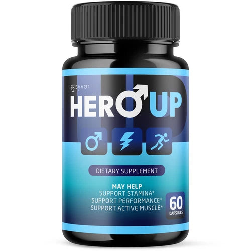 (1 Pack) Hero Up for Men Advanced Max Formula Vitamin Supplement 60 Capsules