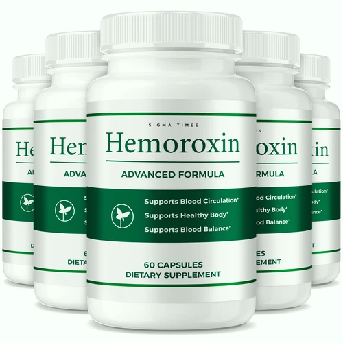 (5 Pack) Hemoroxin Capsules, Premium Support for Healthy Circulation and Comfort