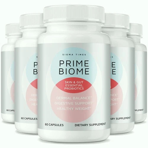 (5 Pack) Prime Biome Gut Health Pills Support Digestive Wellness & Skin Health