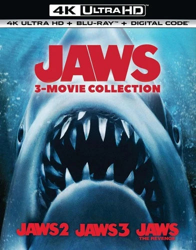 Jaws 3-Movie Collection - 4K Ultra HD + Blu-ray + Digital 4K UHD Blu-ray  NEW
