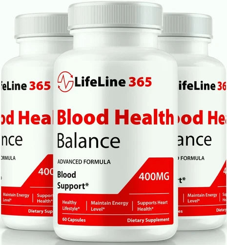 (3 Pack) Lifeline 365 Blood Health Balance, Life Line 365 Blood Sugar Support