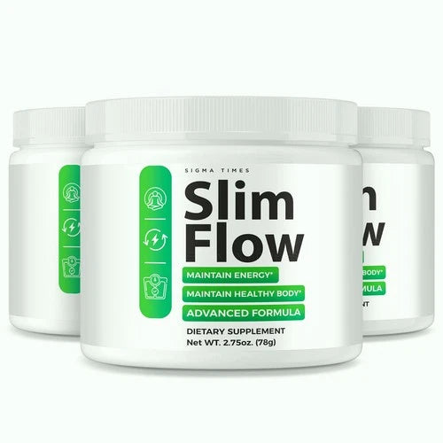 (3 Pack) Slim Flow Powder, SlimFlow Fat Burner Support for Weight Loss