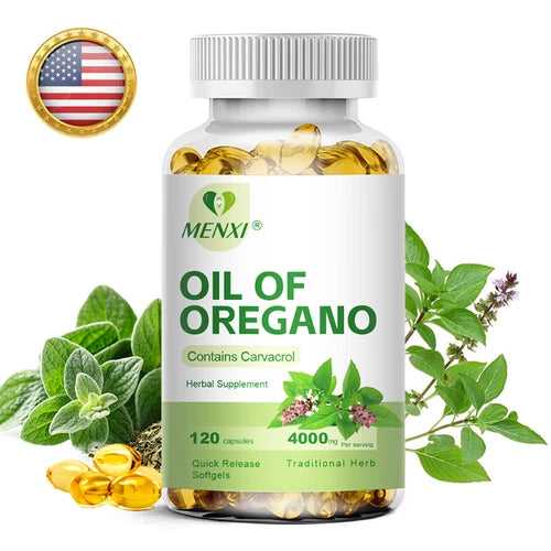 Oregano Oil Capsules 4000mg Contains Carvacrol Boost Immunity Support Digestive