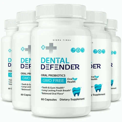 (5 Pack) Dental Defender Dental Support Capsules for Healthy Teeth and Gums