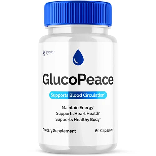 (1 Pack) GlucoPeace Blood Support Gluco Peace Glycogen Supplement 60 Capsules