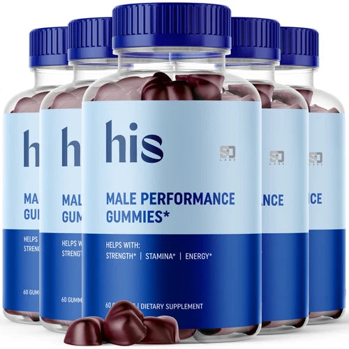 His Male Performance Gummies - Enhances Energy, Vitality & Stamina (5 Pack)