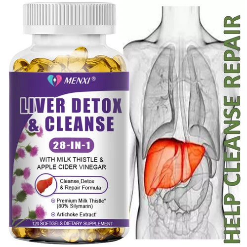 Best Liver Cleanse Repair Pills Detox Cleanser Supplements Men Women Care 120